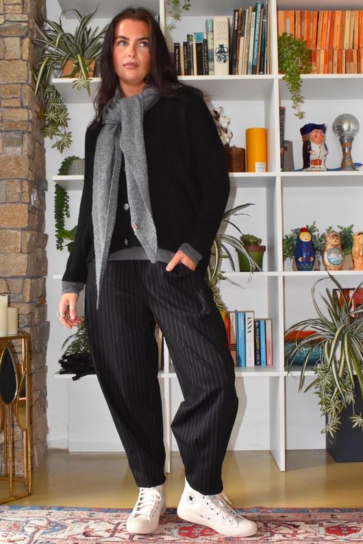 Oliver Knit Cardigan Black